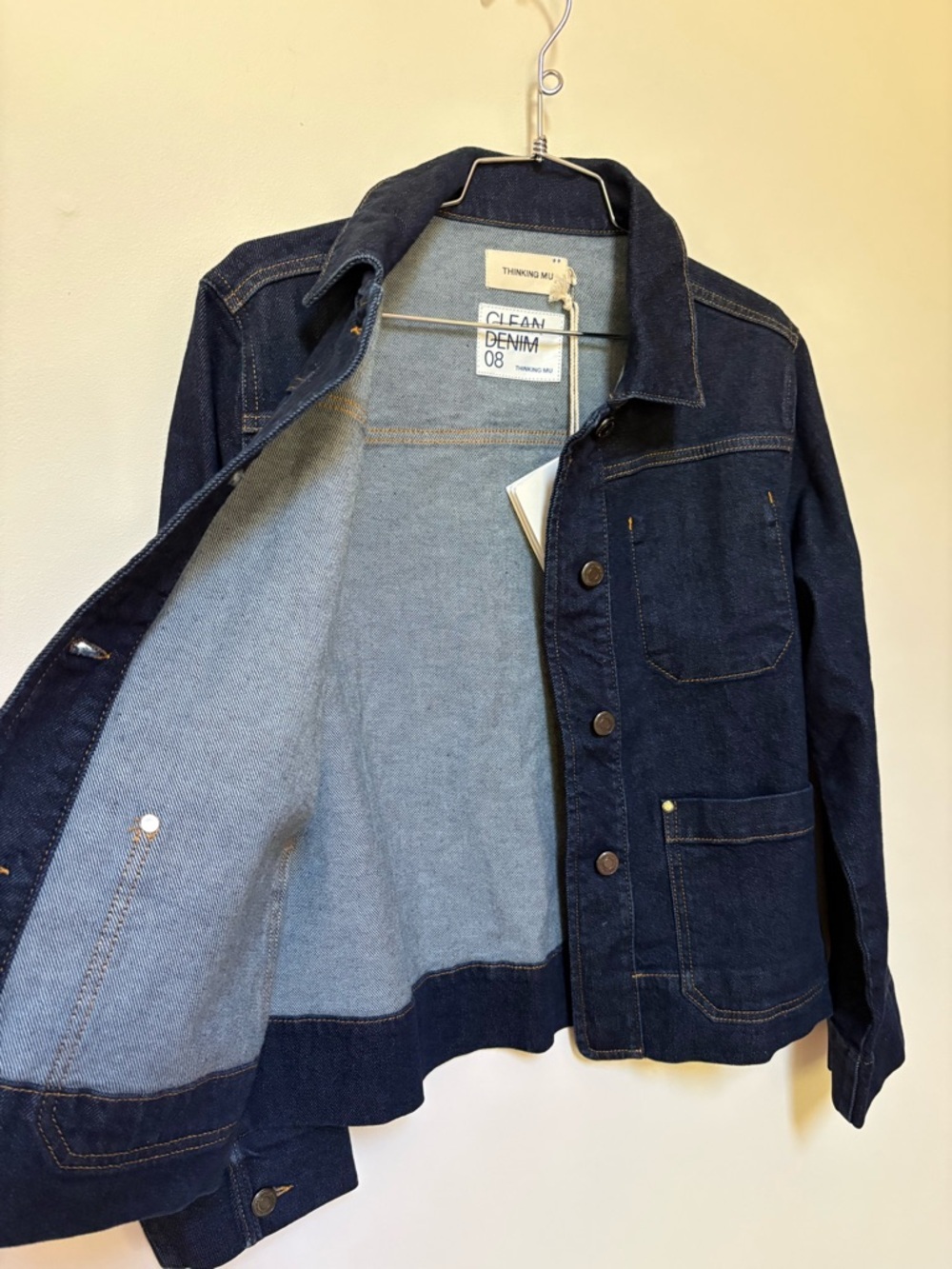 NWT Thinking Mu Debbie Denim Jacket Size Small - Picture 9 of 16